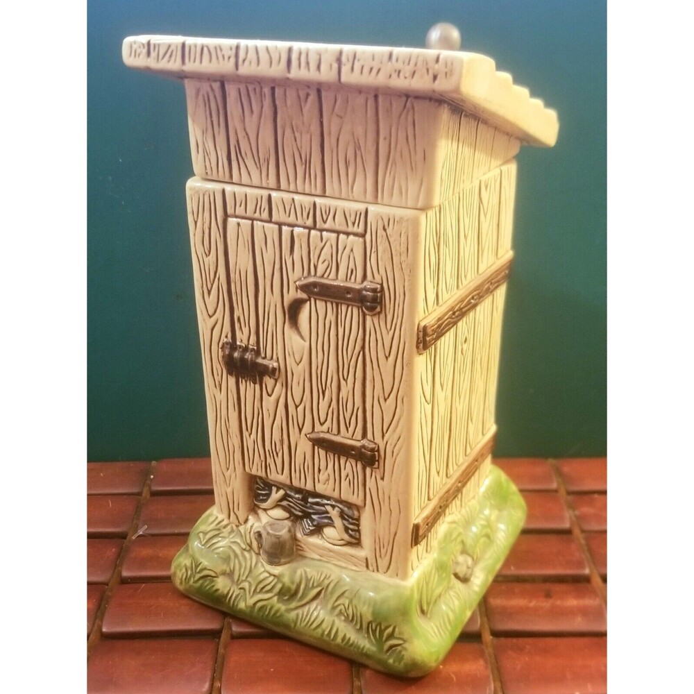 Vintage Gertz Outhouse Ceramic Stein Germany 8"x4.5"x4.5"